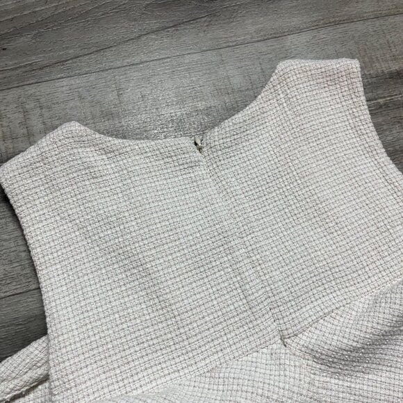 HD In Paris Sleeveless Tank Midi Dress Tweed Knit Cream NWT Women’s Size SP - Picture 6 of 10